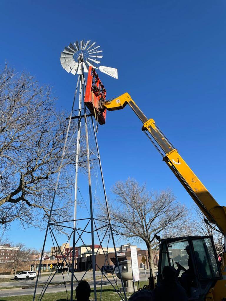 Aermoto 602 Windmill at the Iowa Heartland History Connection in Ottumwa, IA